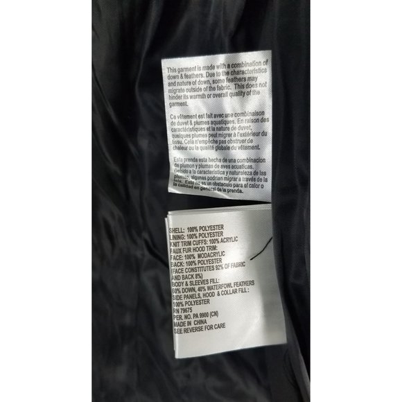 Michael Michael Kors Women's Sz. S Hooded Faux Fur Maxi Down Coat Gun Metal NWT - Picture 5 of 8